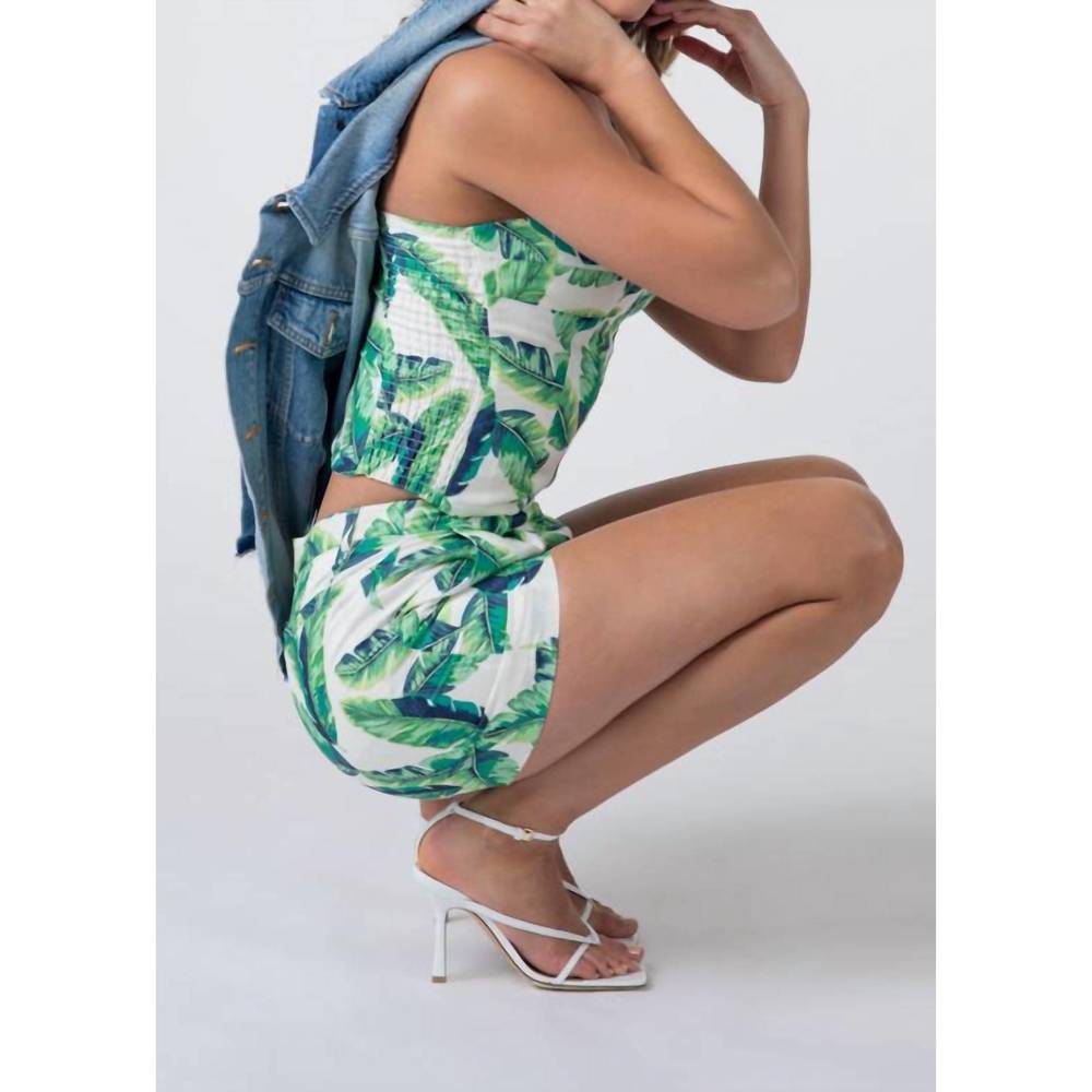 NEW AMANDA UPRICHARD the beverly set in banana leaf print - Picture 2 of 3